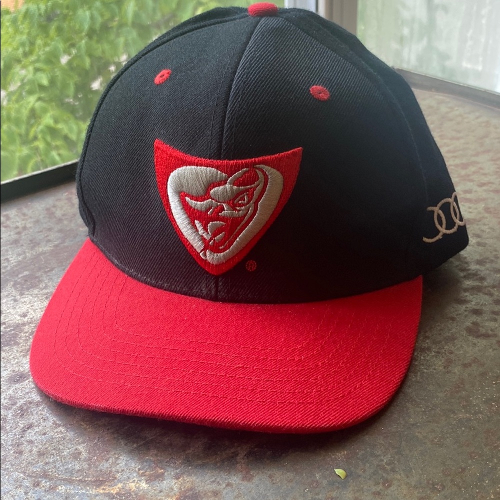 CAVALLINO FLYING LIZARD MOTORSPORTS Black &’Red SnapBack with Embroidered Logo